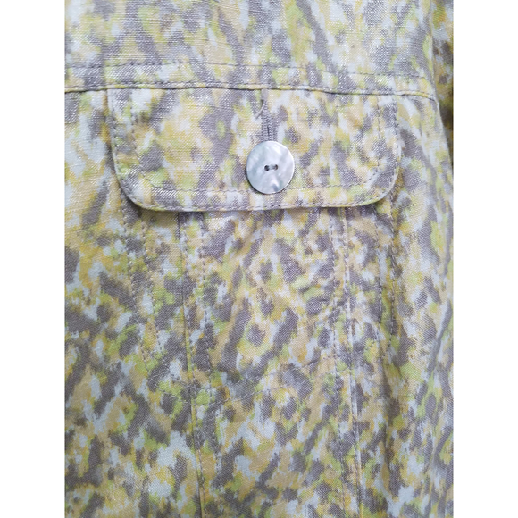 Ruby Rd Yellow/Gray Beaded Women's 3/4 Slit Sleeves Blouse Sz 16 NWOT - Picture 7 of 12